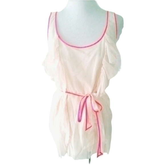 💥NWT💥 J.CREW NEON PIPING NET TOP SZ L 14 - Picture 2 of 8